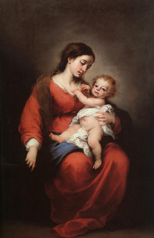 Bartolome Esteban Murillo Virgin and Child oil painting image